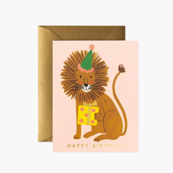 Lion Birthday Card