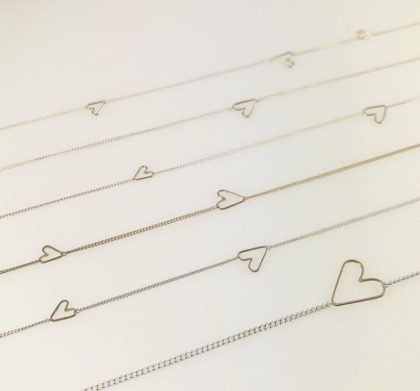 Jane hollinger heart necklace on sale