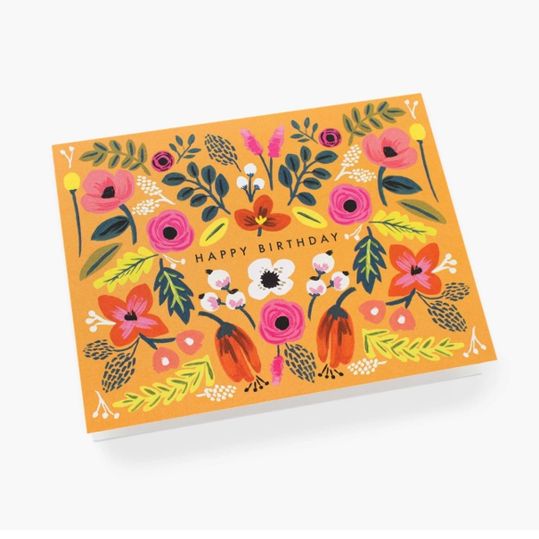 Folk Birthday Card