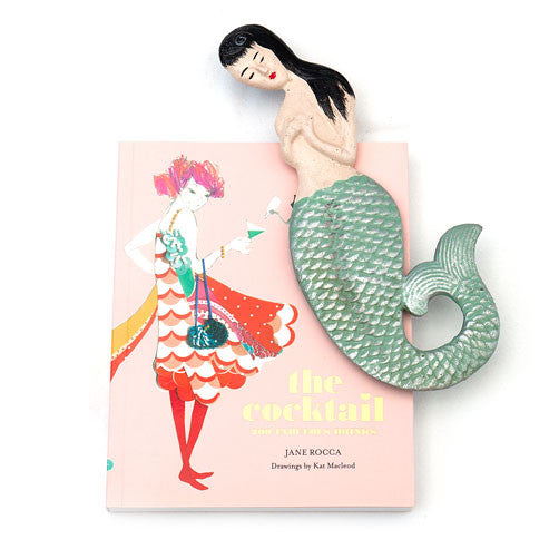 Cocktail Cookbook &amp; Mermaid Bottle Opener