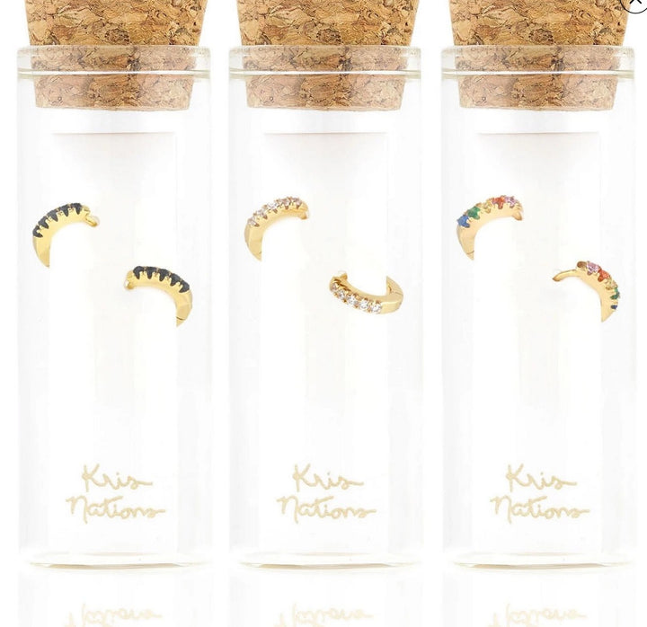 Kris Nations Rainbow Pave Huggies