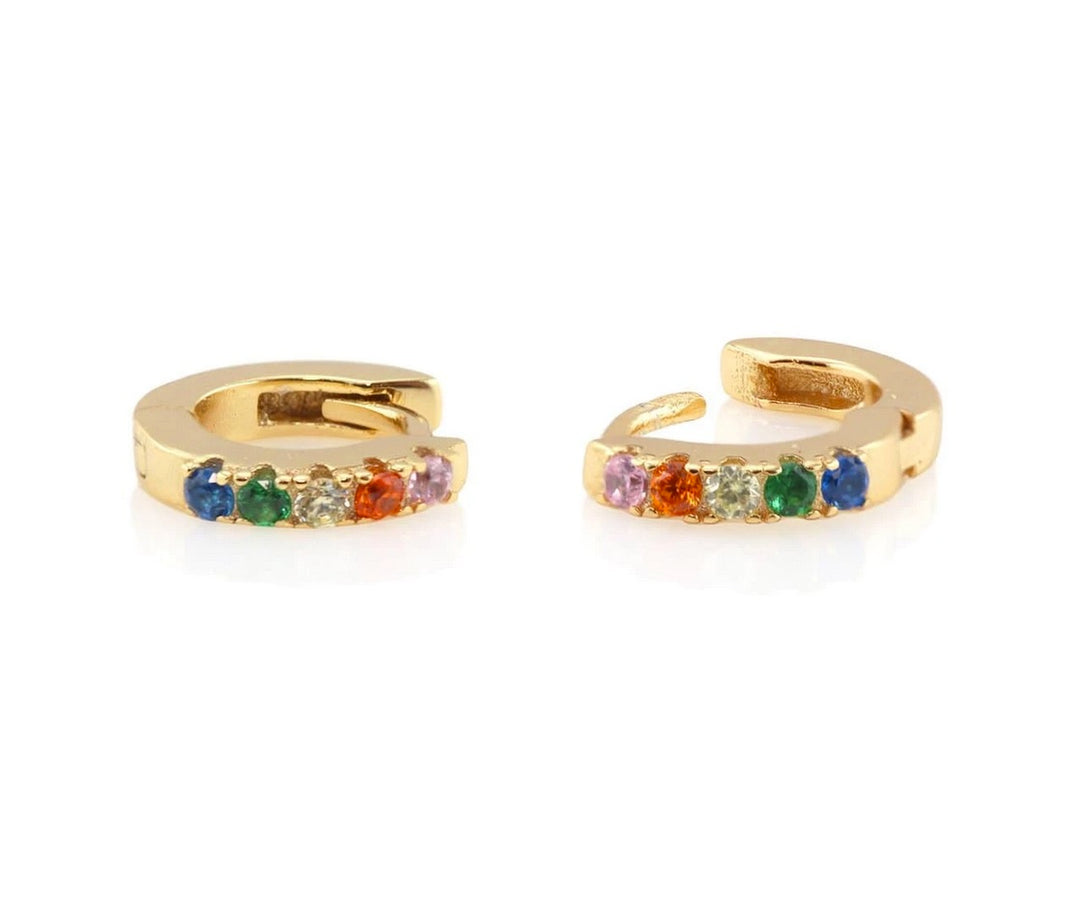 Kris Nations Rainbow Pave Huggies