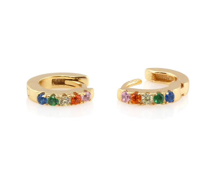 Kris Nations Rainbow Pave Huggies