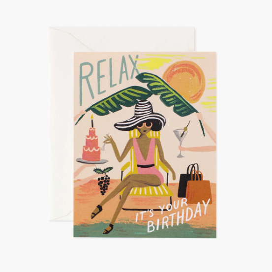 Relax Birthday Card