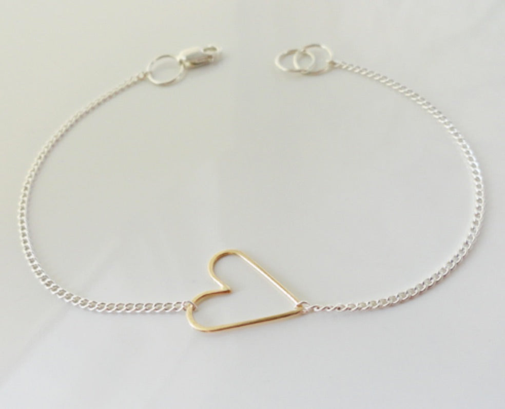 ブレスレット STONEHENgE silver heart bracelet SC1763 Bracelets – Gum Tree