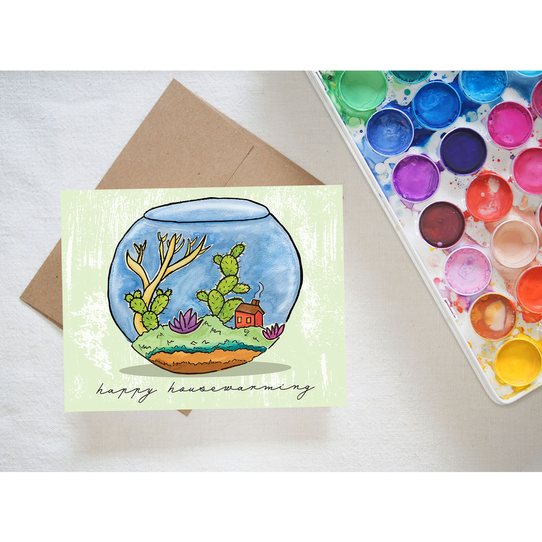 Terrarium Housewarming Card